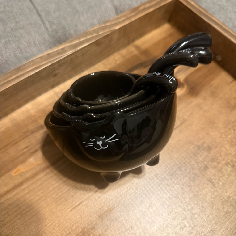 Adorable Black Cat Measuring Cups